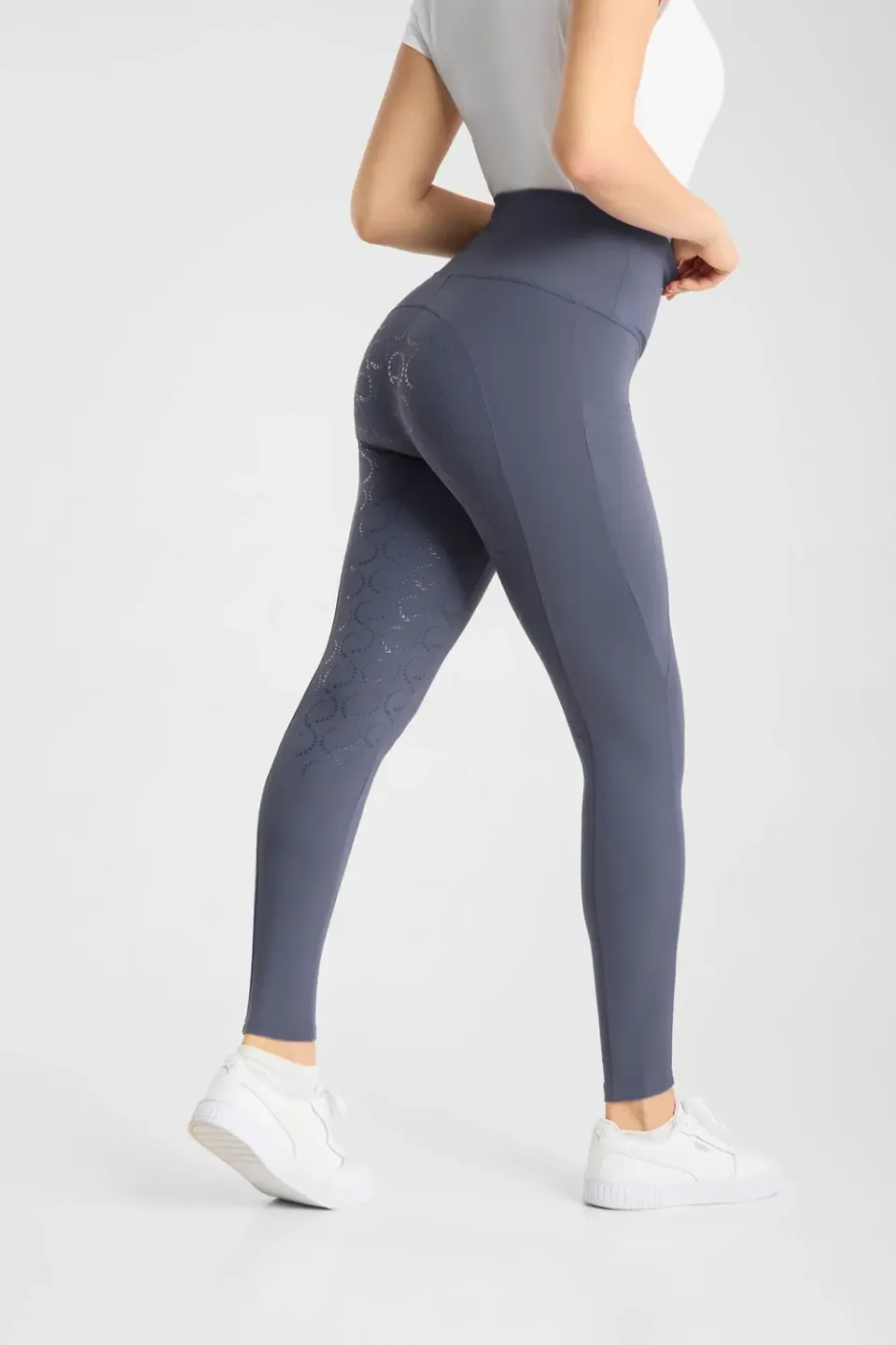 Horze Gillian Full Seat rijtights grisaille 34 compressie