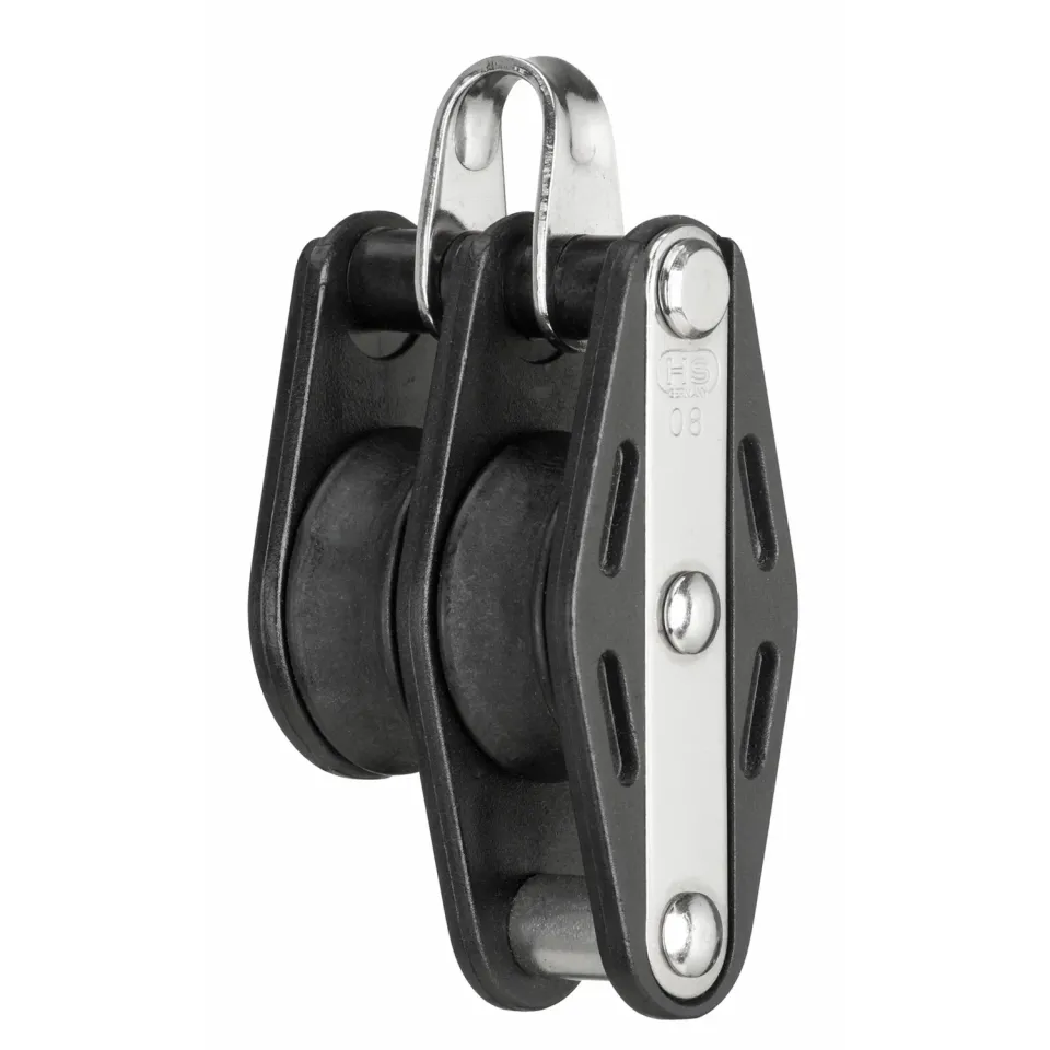 Herm Sprenger glijlagerblok 8 mm 2 rollen met wervel