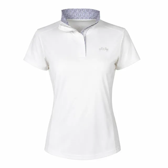 Equine Couture Monaco wedstrijdshirt dames wit korte mouw