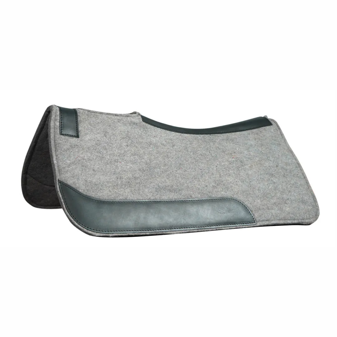 TuffRider Polyester Felt zadelpad grijs 32x32 vilt