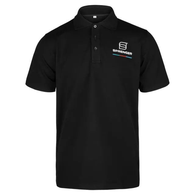 HS Sprenger Signature polo heren zwart M losse pasvorm