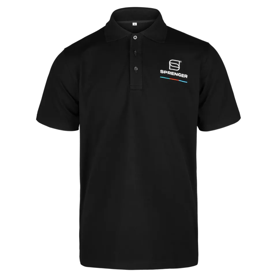 HS Sprenger Signature polo heren zwart M losse pasvorm