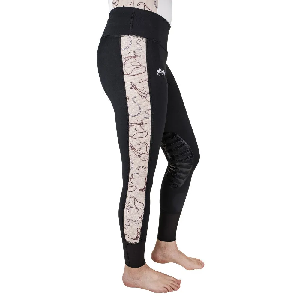 Equine Couture Equestrian Gear rijtight dames Zwart grip