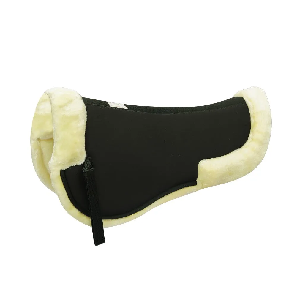 Lettia MemorX Sherpa half pad zwart STD memory foam