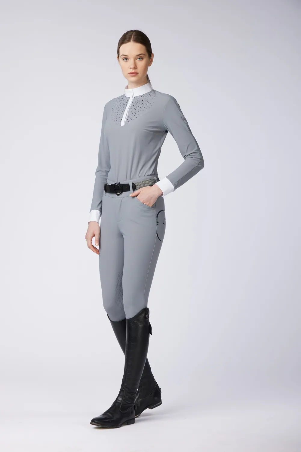 Vestrum Asuncion wedstrijdshirt dames wit strass