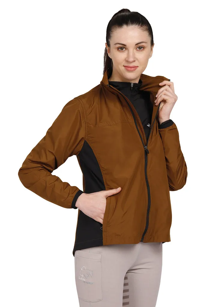Equine Couture Aberdeen regenjas dames copper zwart S