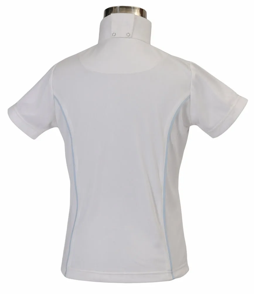 TuffRider Kirby wedstrijdshirt korte mouw wit-wit S sneldrogend