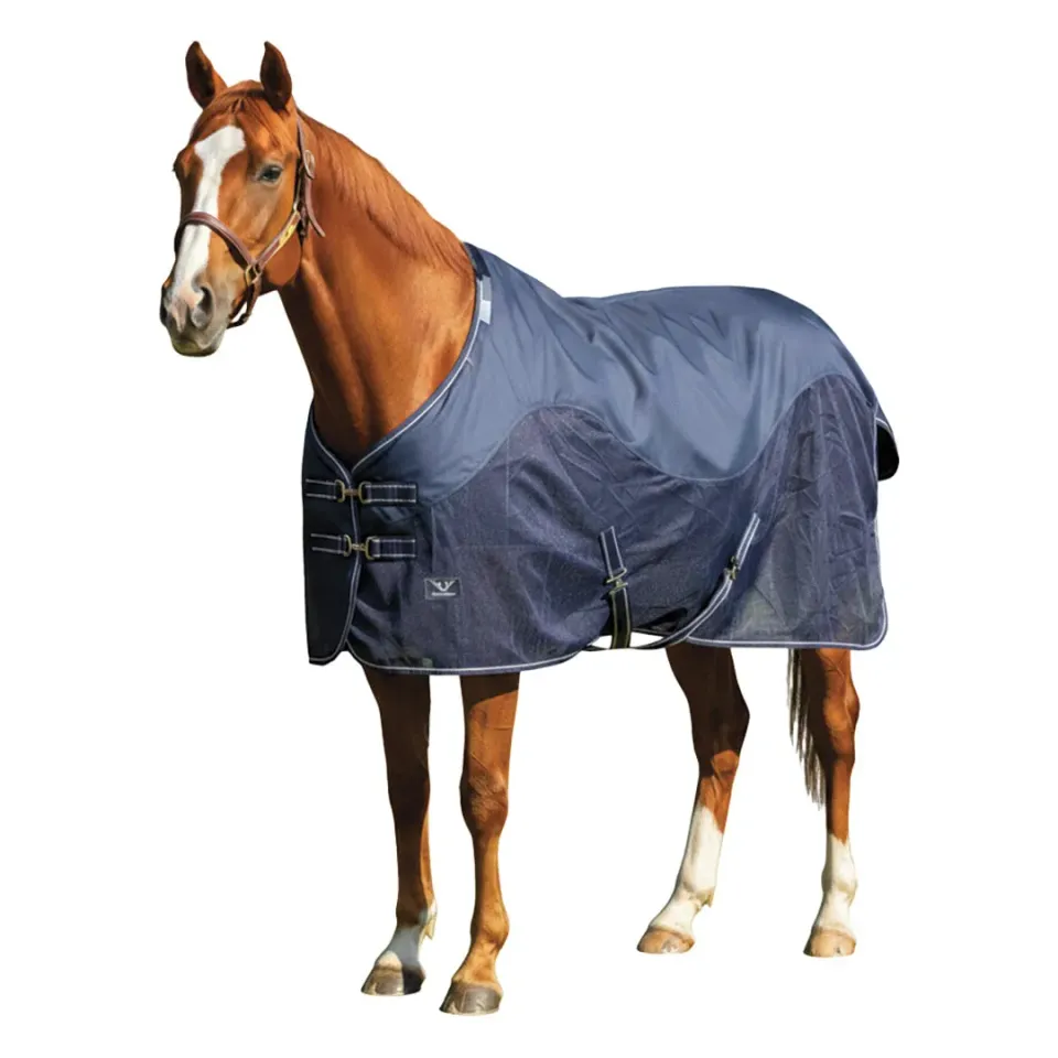 TuffRider Fusion vliegendeken navy 600D waterdicht