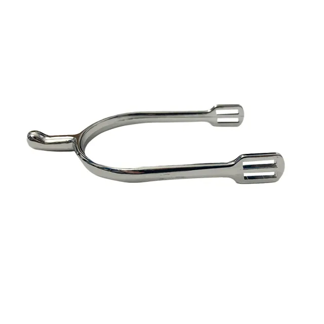 TuffRider aluminium sporen 30 mm zilver met riempjes