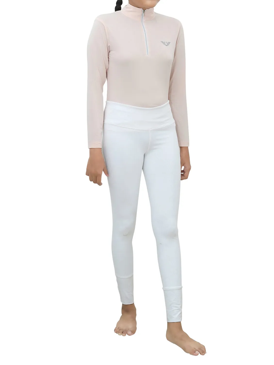 TuffRider Kirby Icefil zonneshirt zwart kids UPF50