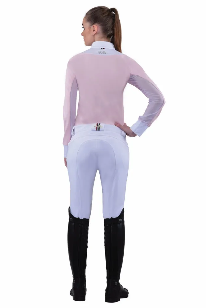 Equine Couture Sarah rijbroek zwart silicone maat 34