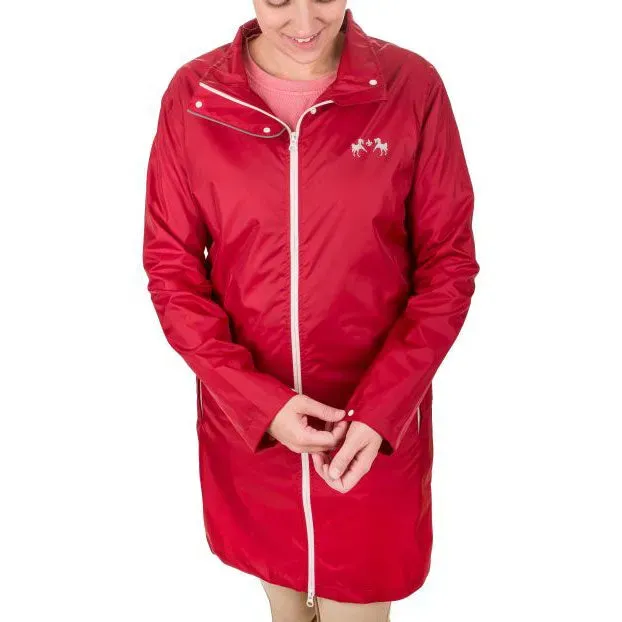 Equine Couture Downpour regenjas dames rood waterdicht