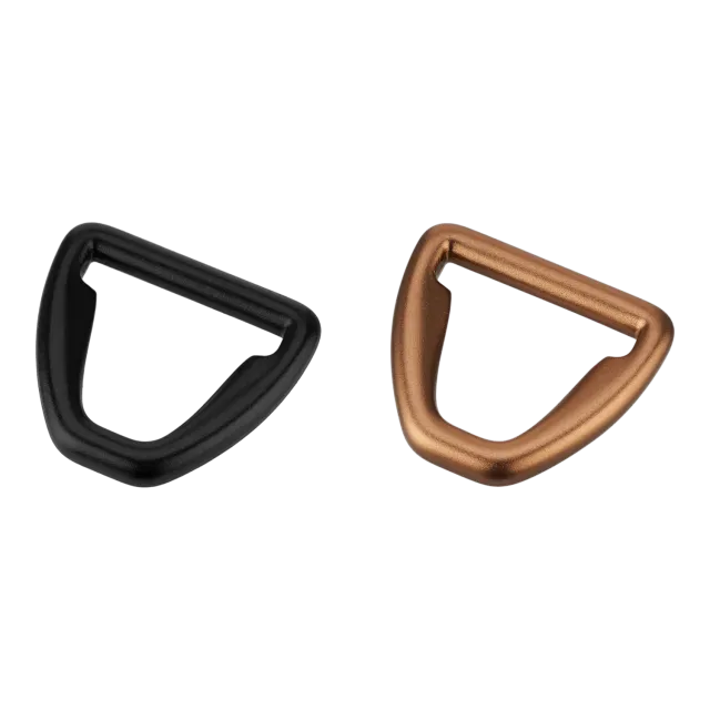 Herm Sprenger D-ring aluminium 25 mm zwart