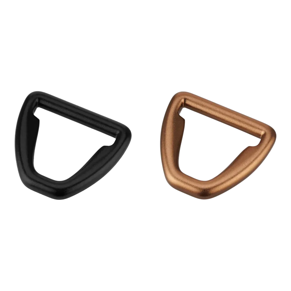 Herm Sprenger D-ring aluminium 25 mm zwart