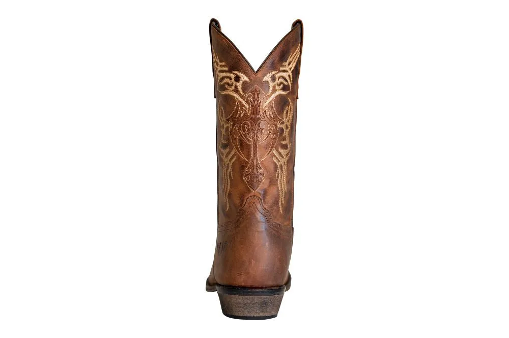 TuffRider Lamar westernlaarzen heren bruin square toe