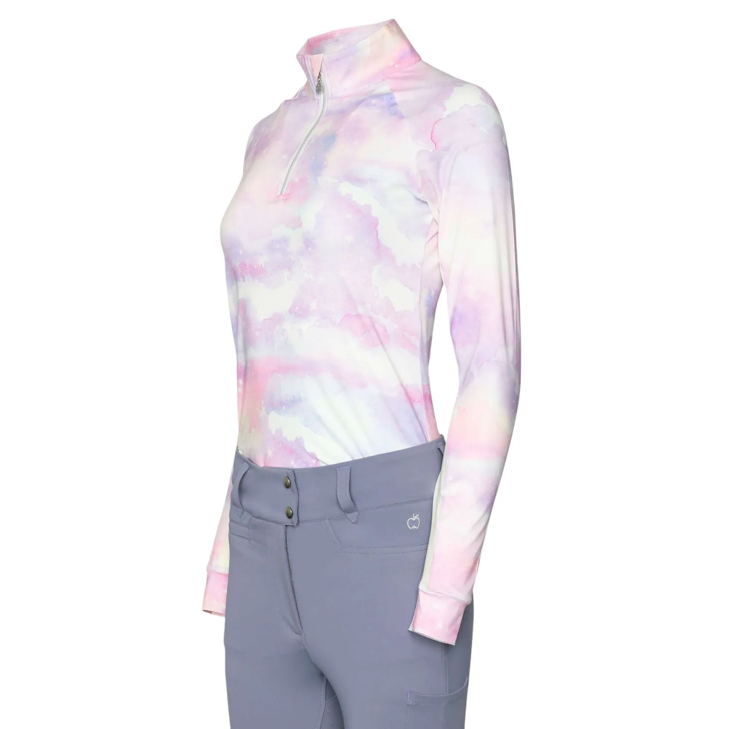 Dapplebay Lavender Haze 1/4 Zip rijshirt lavendel zonbescherming