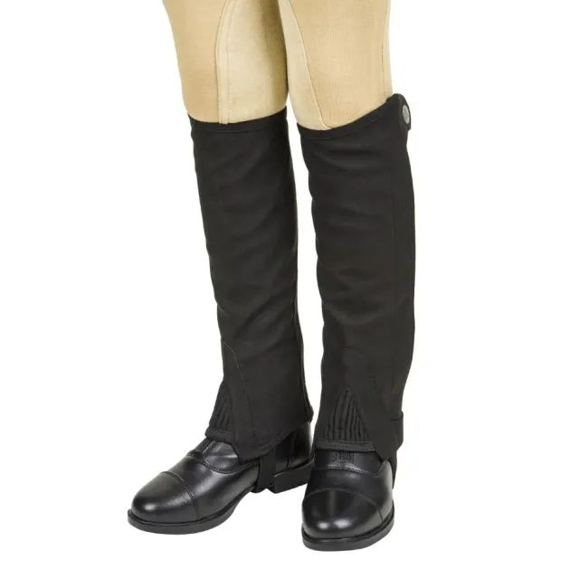 Lettia Suede half chaps kinderen Zwart maat 12 suède