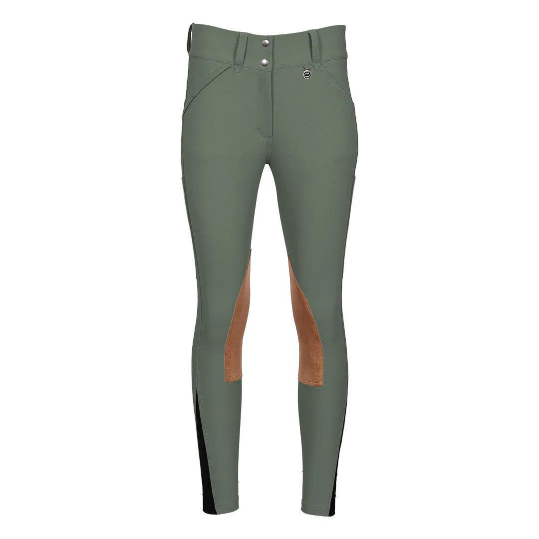 Dapplebay Sport Suede rijbroek rosemary 30 kniegrip