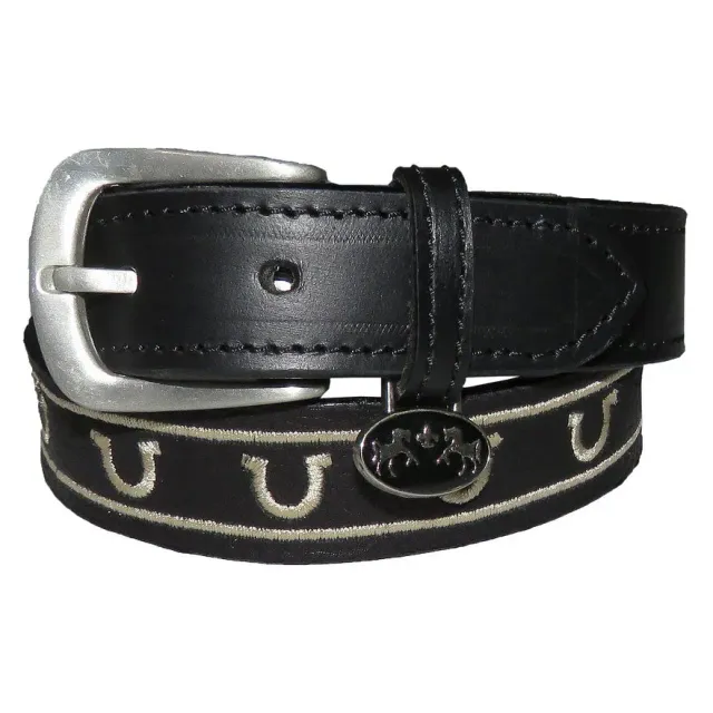 Equine Couture Lee kinderriem leer zwart