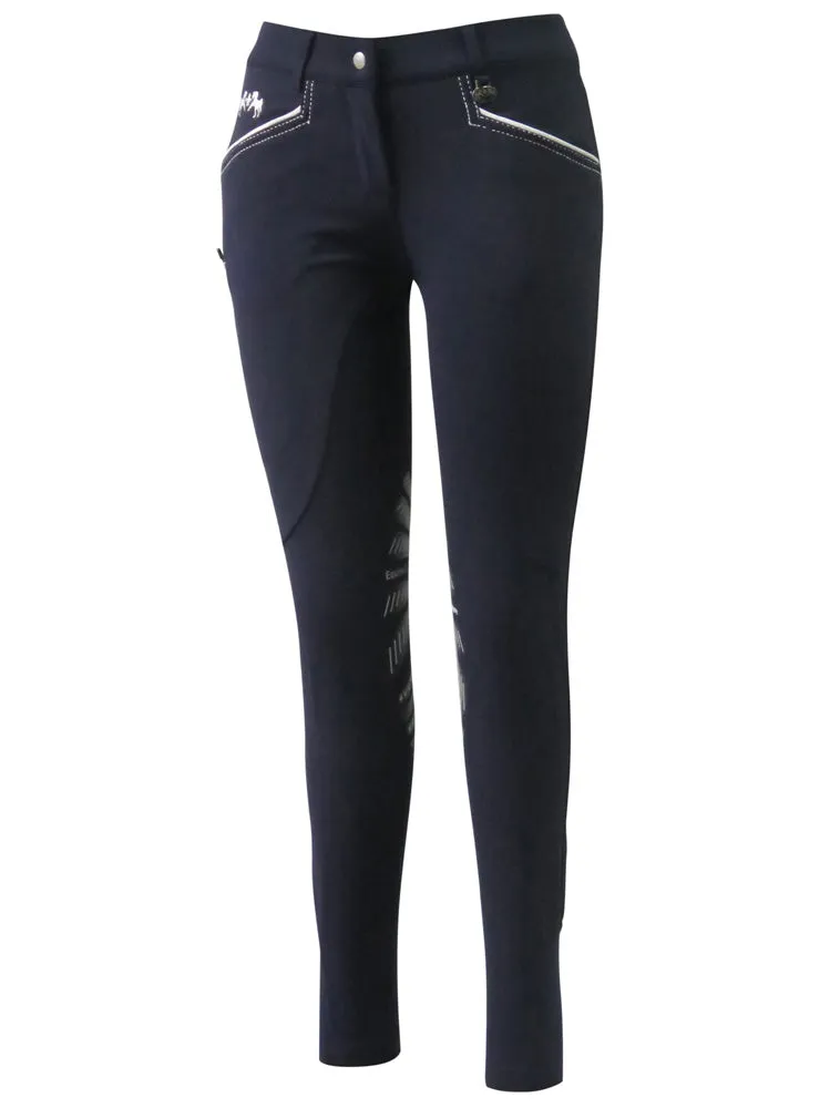 Equine Couture Lille Knie Patch rijbroek wit 34