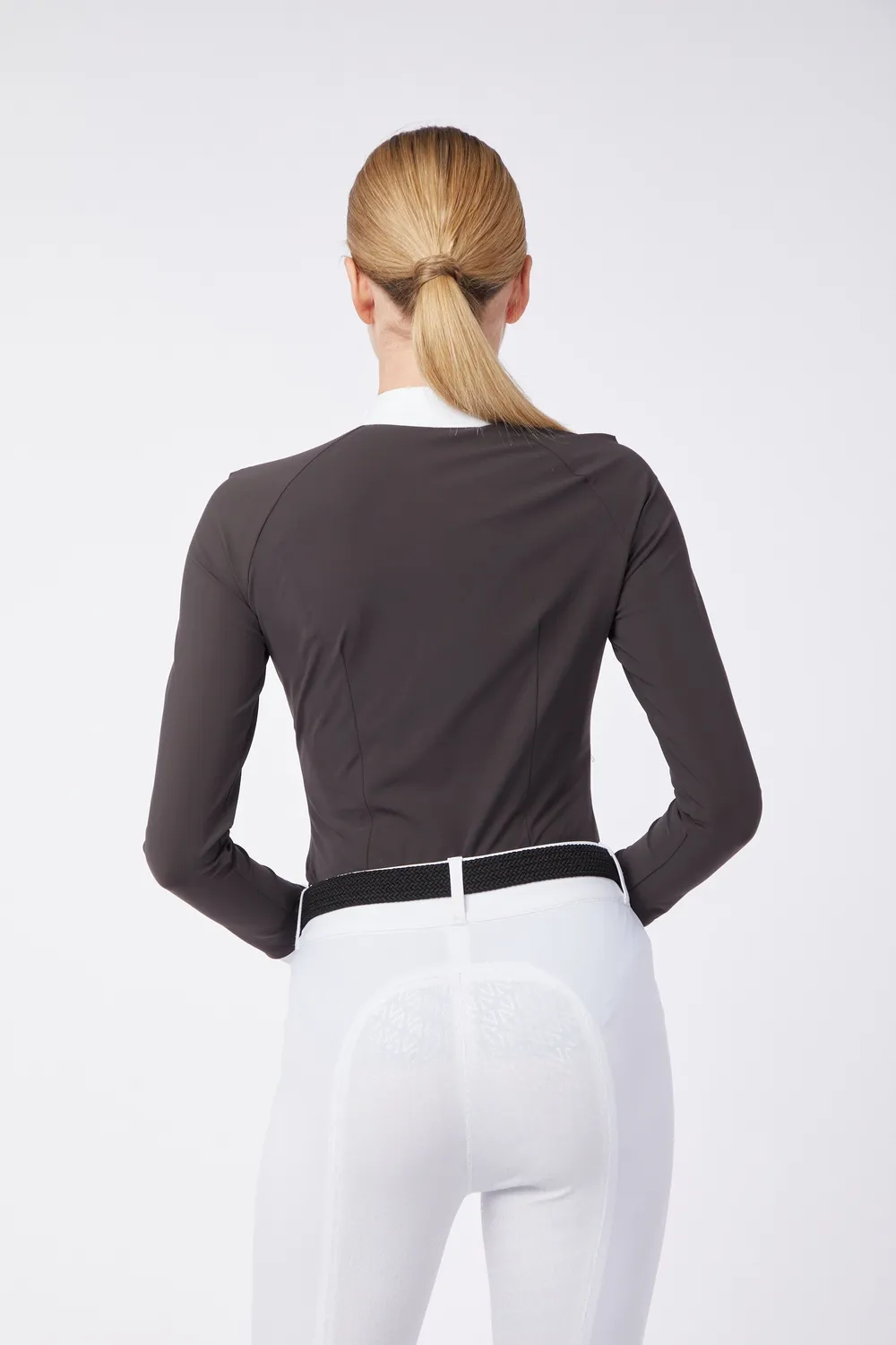 Vestrum Jena dames wedstrijdshirt lange mouw wit stretch