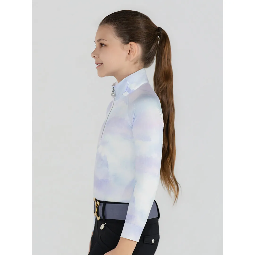 Dapplebay Opalite Skies 1/4 Zip zonshirt kinderen pastel