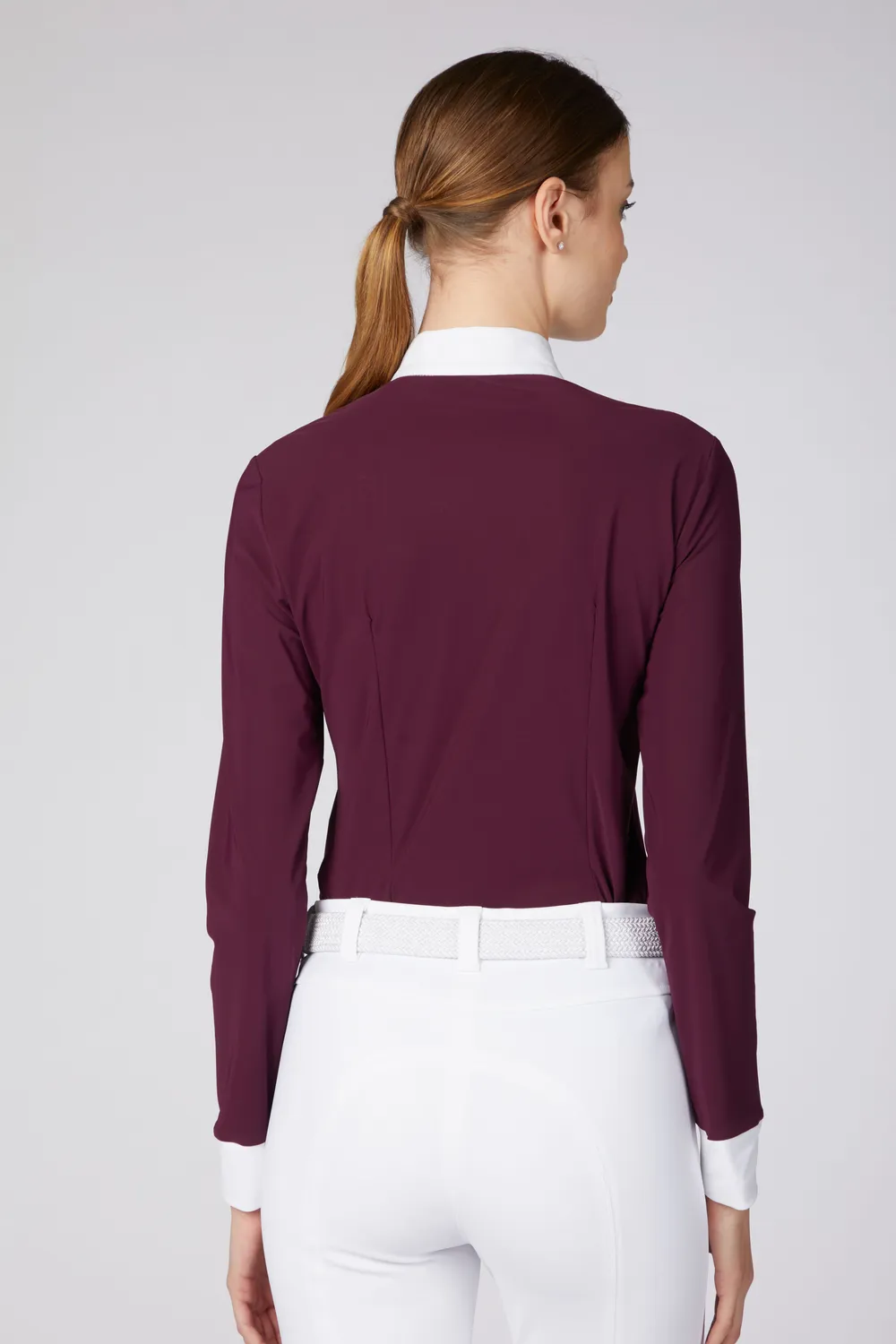 Vestrum Reims wedstrijd blouse dames lange mouw contrast