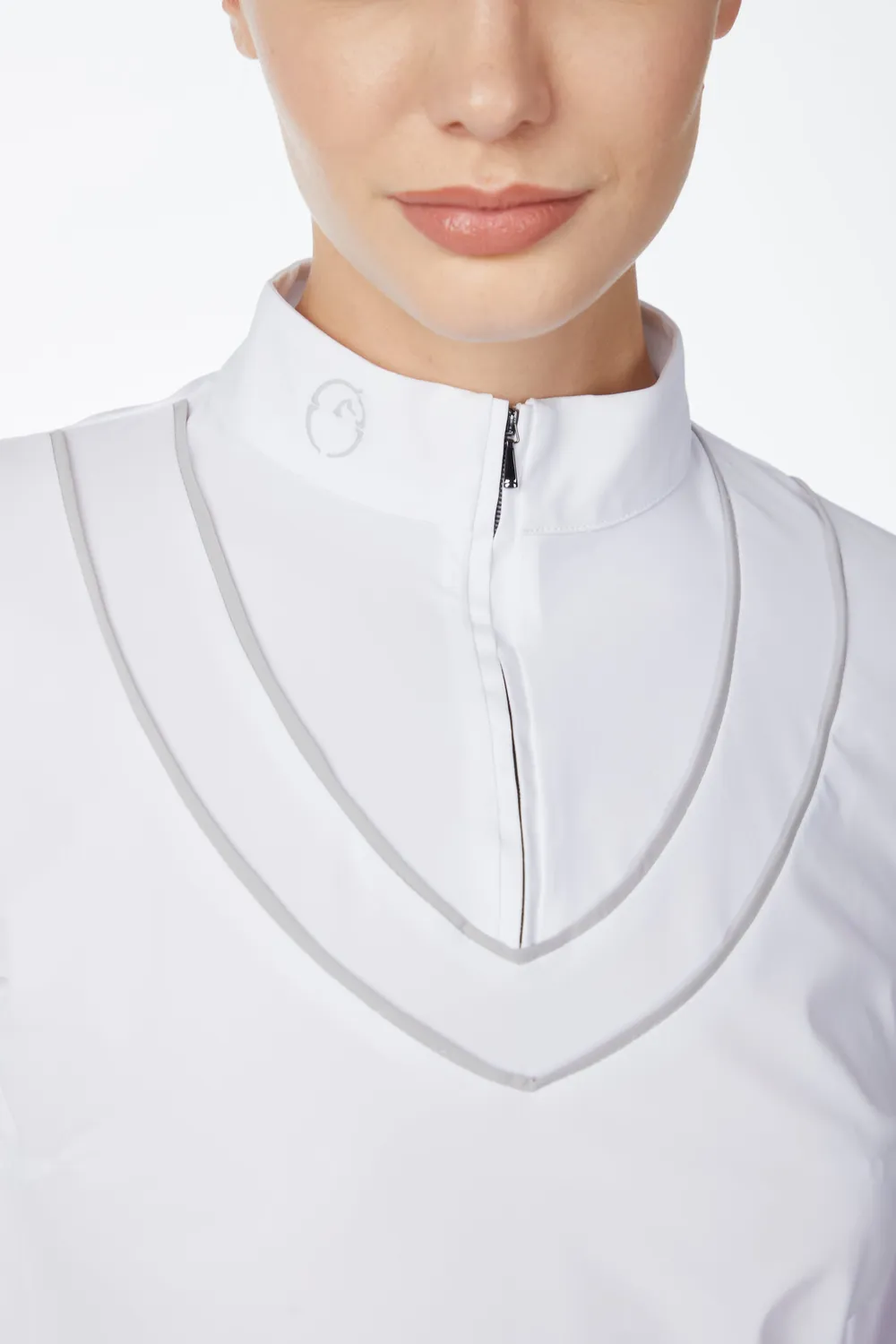 Vestrum Reims wedstrijd blouse dames lange mouw contrast