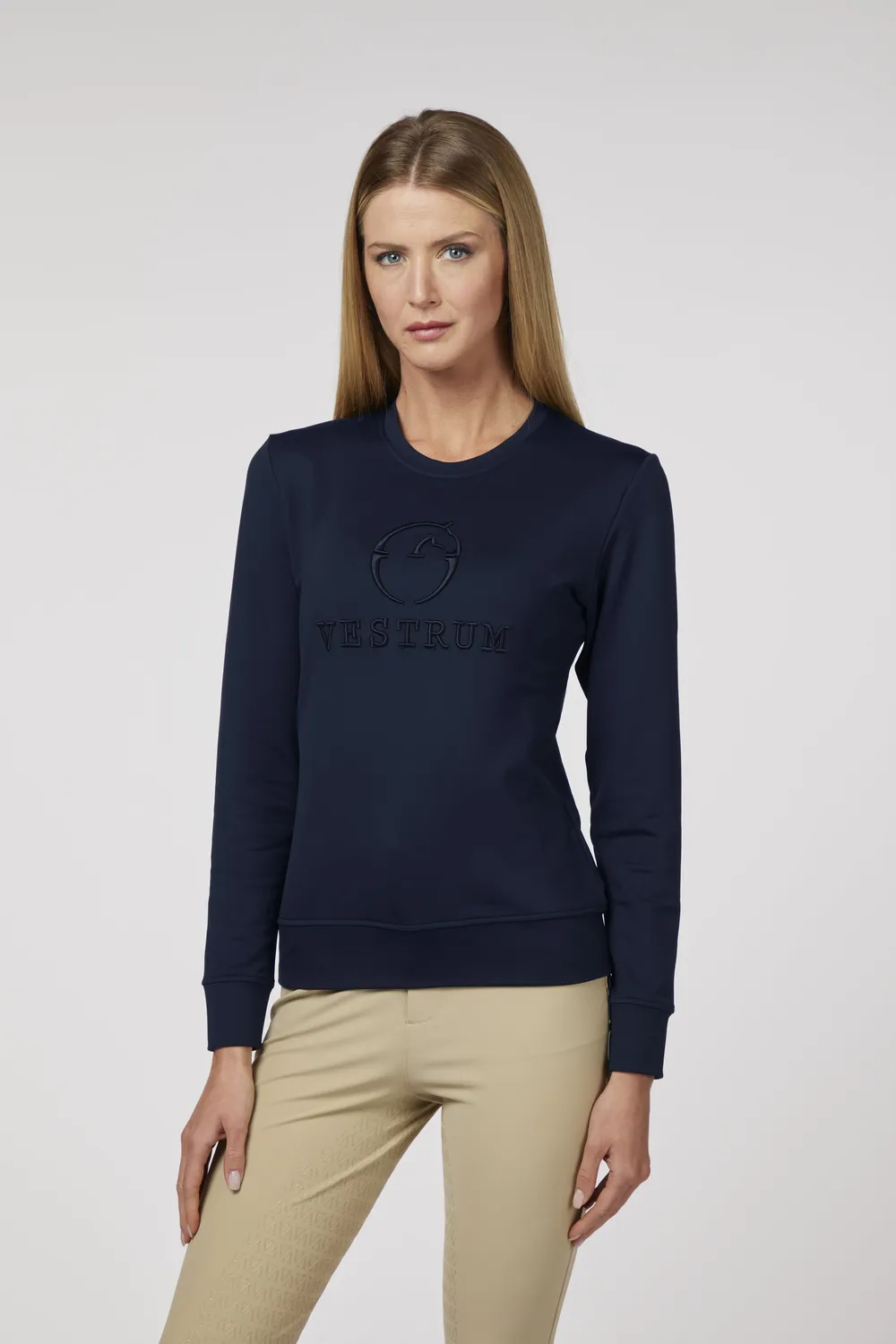 Vestrum Ankara technische trui dames navy ronde hals