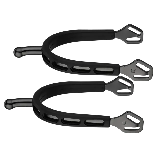 Herm Sprenger Ultra Fit Extra Grip sporen 30 mm kogel zwart