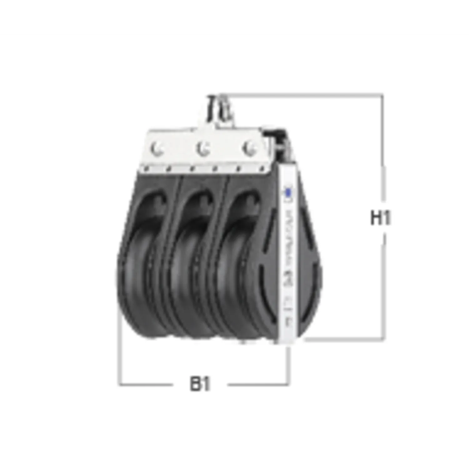 HS Sprenger S-Block 10 mm blok 3-schijfs met beugel