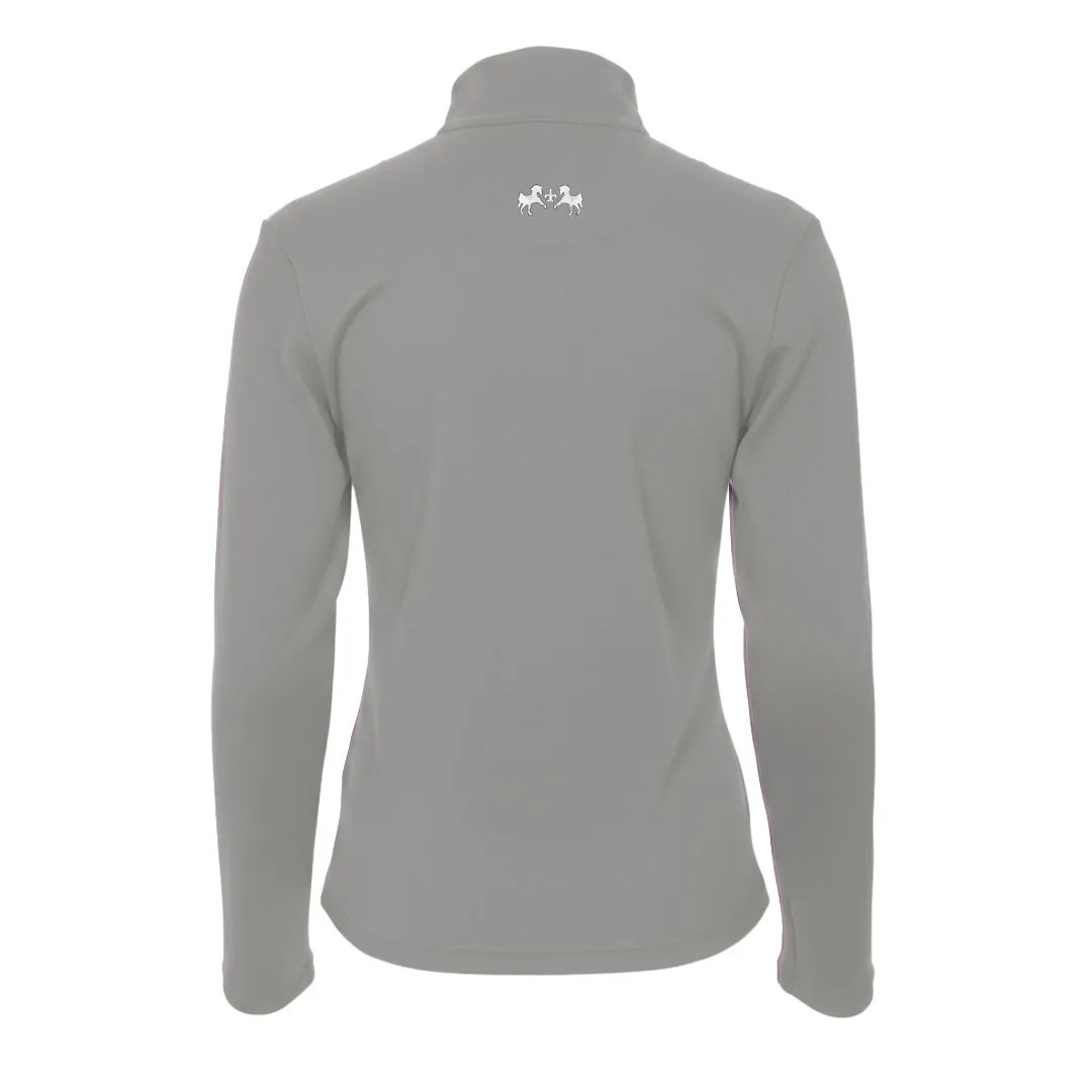 Equine Couture Thermal Turtleneck thermoshirt grijs stretch