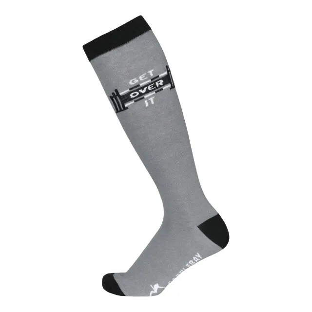 Dapplebay Get Over It laarssokken charcoal one size stretch
