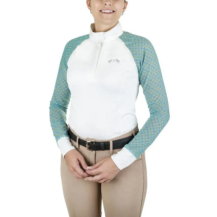 Equine Couture Smyrna showshirt lange mouw Daisy UV