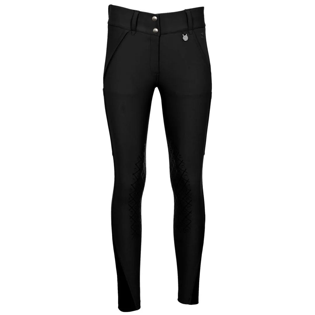 Dapplebay Winter Sport rijbroek dames Graphite fleece