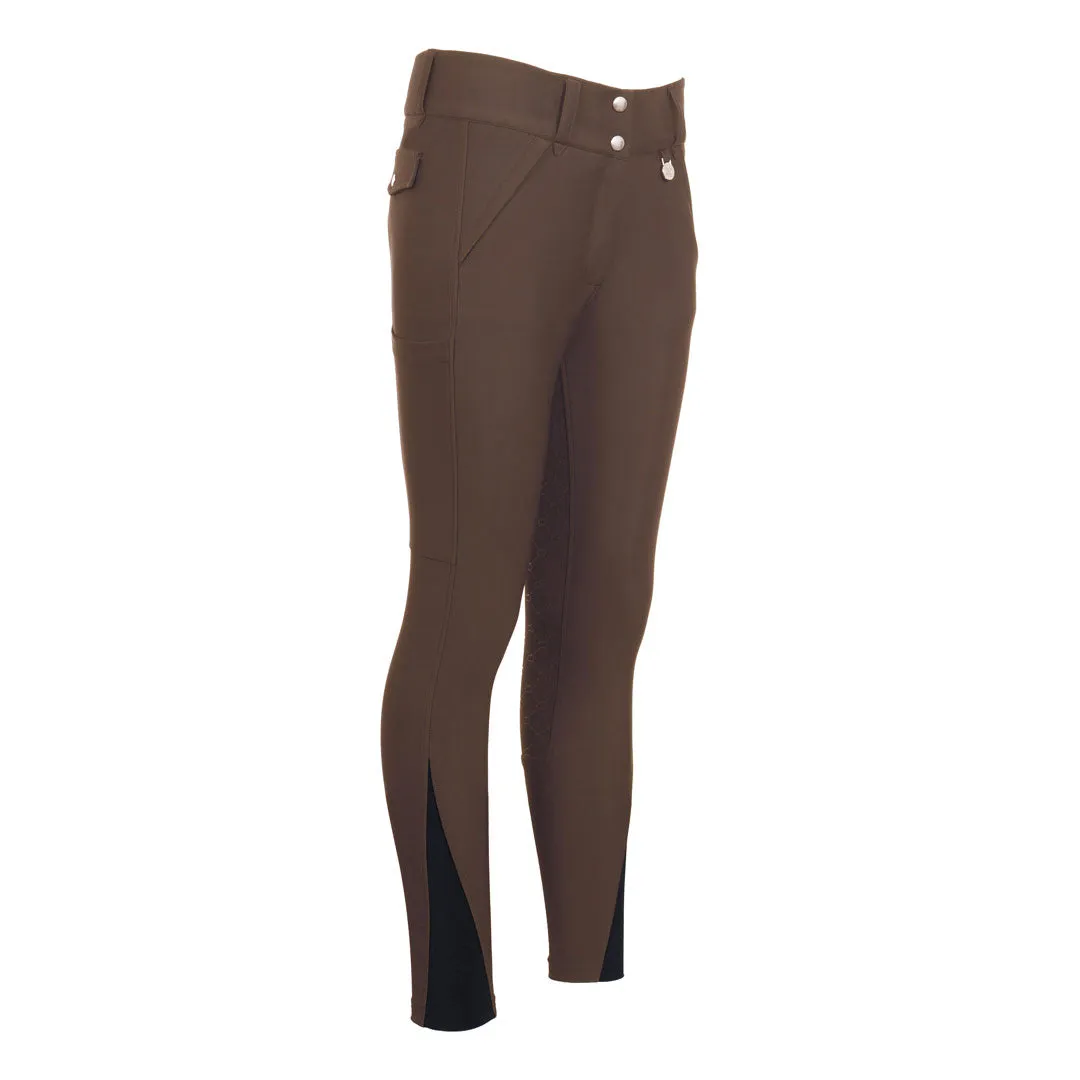 Dapplebay Sport rijbroek full seat Chestnut compressie 34