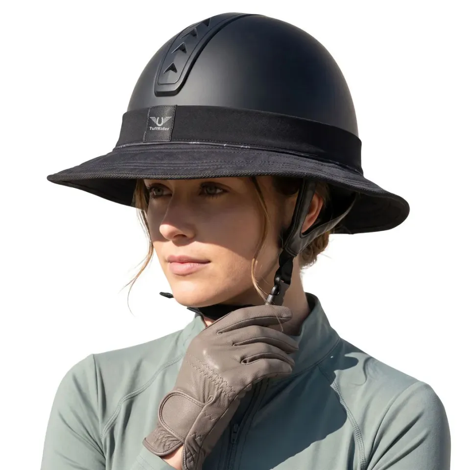 TuffRider 360 Sun Protection cap zonneklep zwart STD