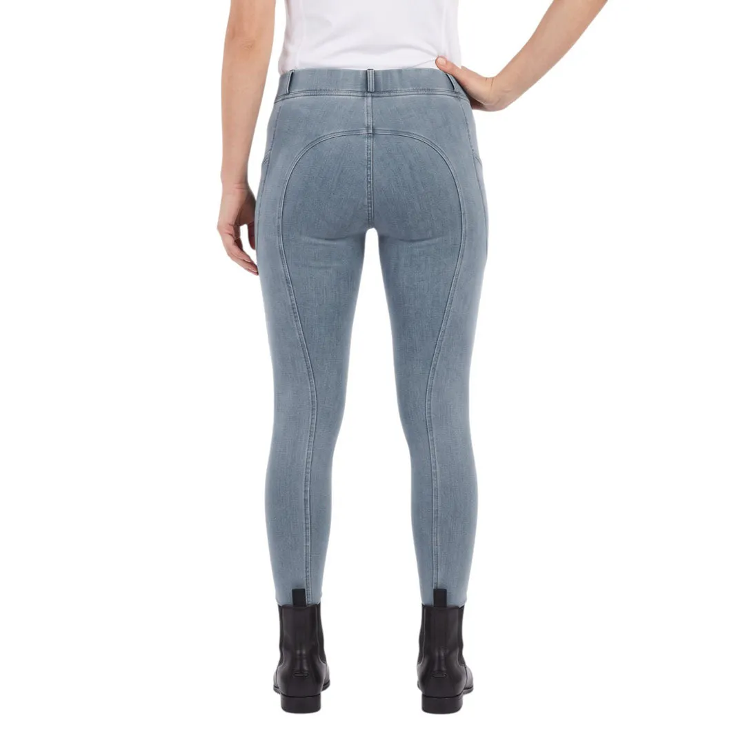 Equine Couture Denim rijlegging kniegrip telefoonvak denim M
