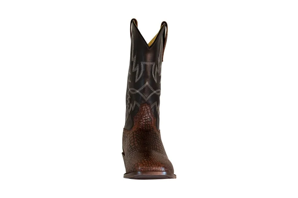 TuffRider Grant western laarzen bruin leer square toe