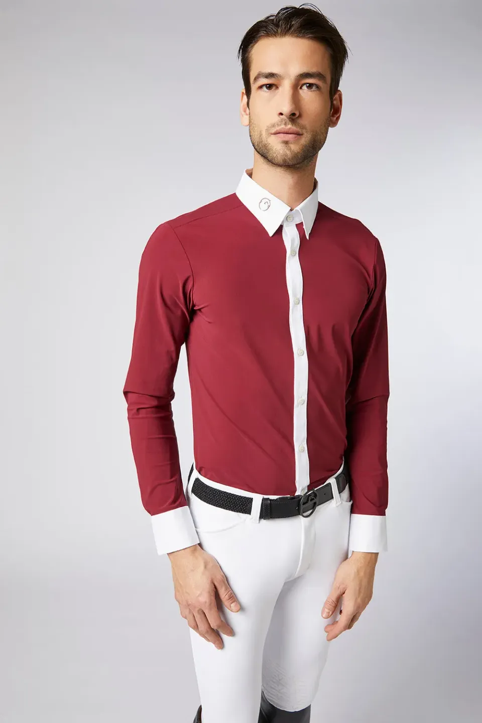 Vestrum Miradolo wedstrijdshirt heren steenrood lange mouw
