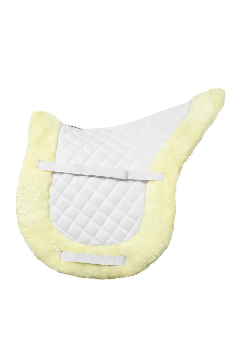 TuffRider Sherpa Shaped zadelpad wit bont