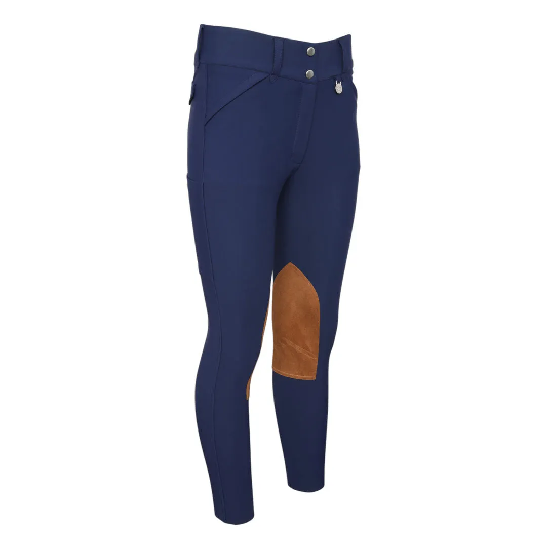 Dapplebay Sport Knee Patch rijbroek navy compressie