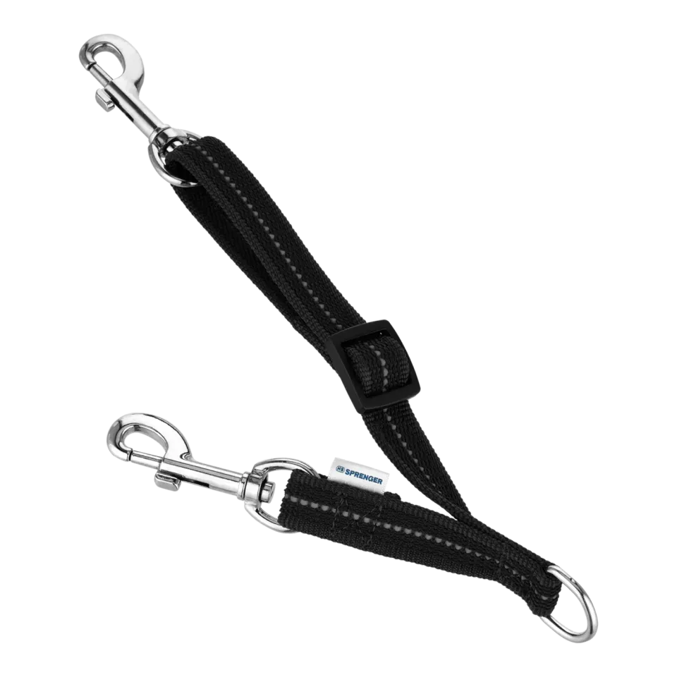 Herm Sprenger Nylonadapter 10 + 20 cm zwart