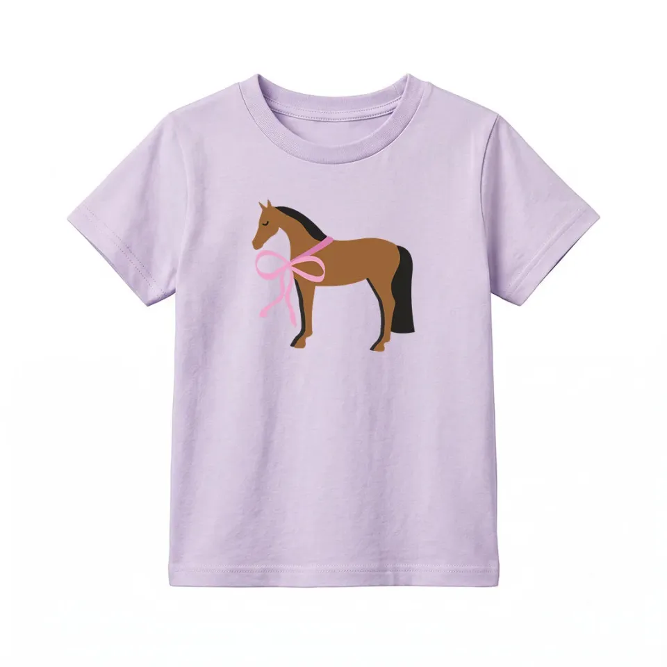 Dapplebay Sunshine Horses T-shirt Kids Natural 8-9