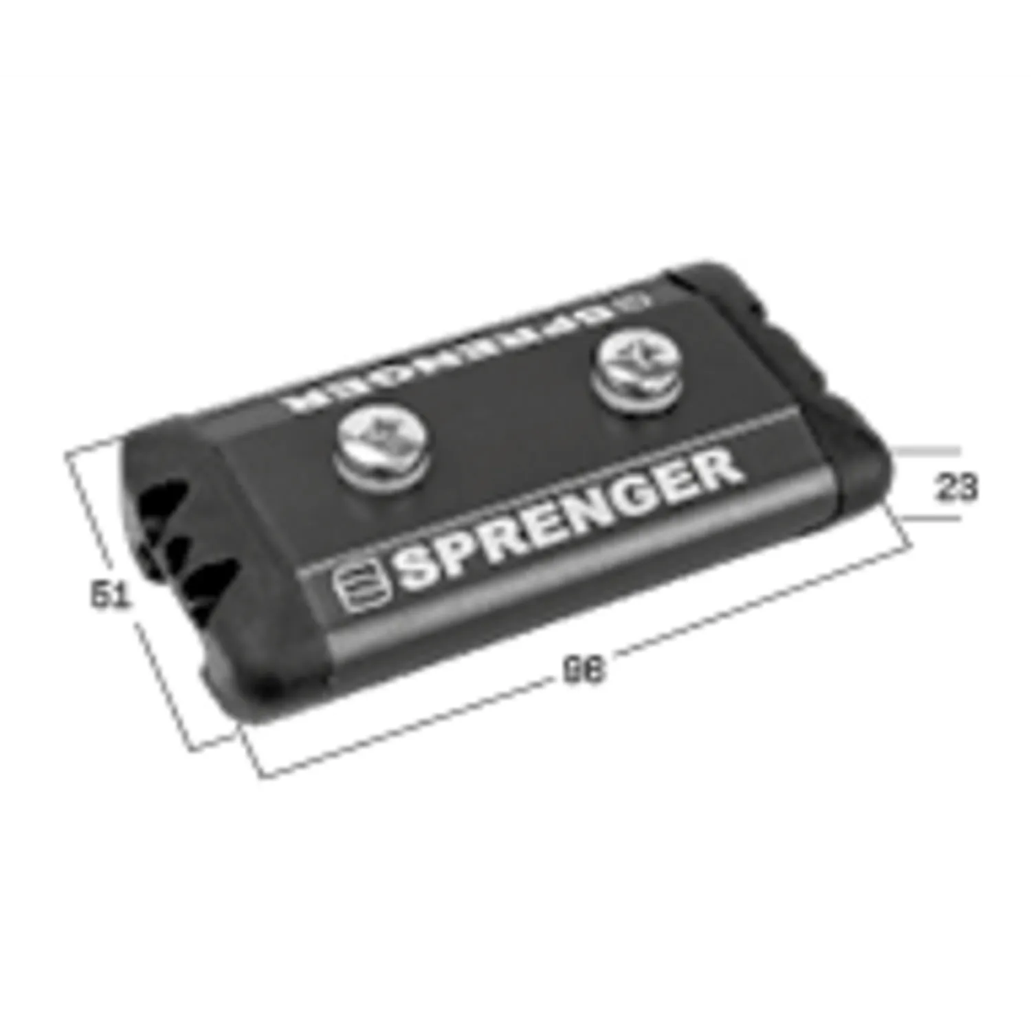 Herm Sprenger Boat Runner L traveller kogellager rails