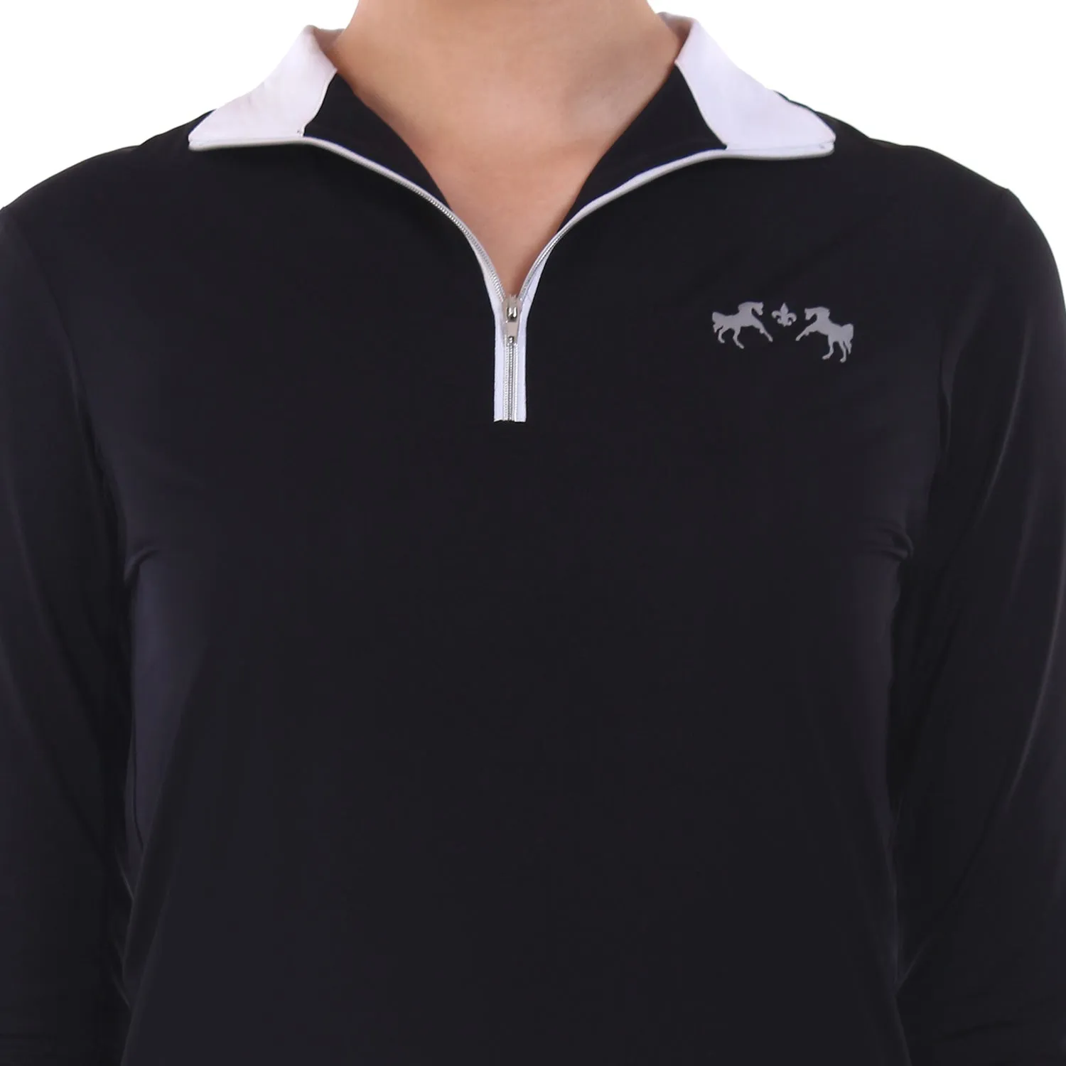 Equine Couture Icefil zonshirt dames zwart