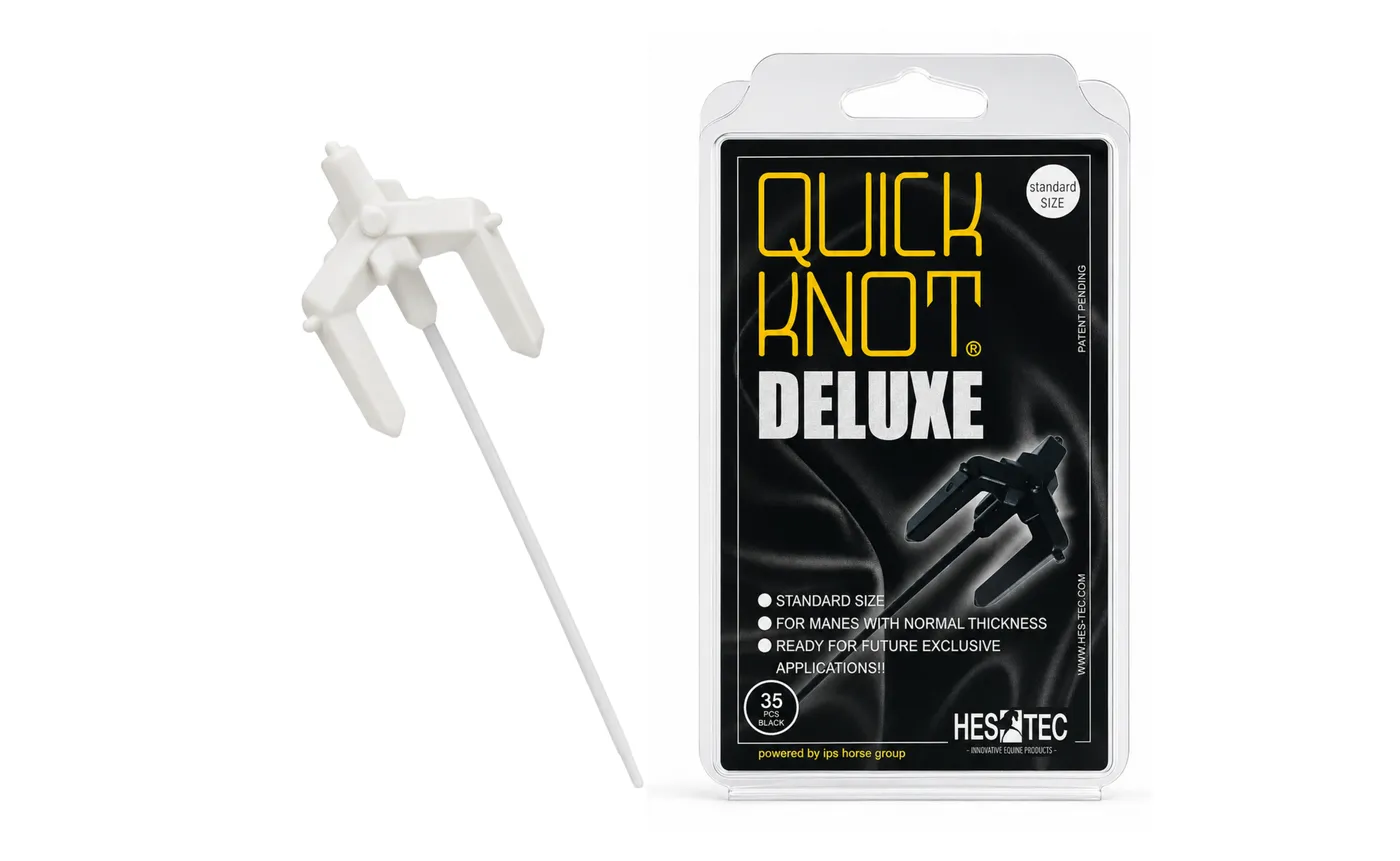 Quick Knot Deluxe Standaard vlechtclips bruin 105 stuks dunne manen