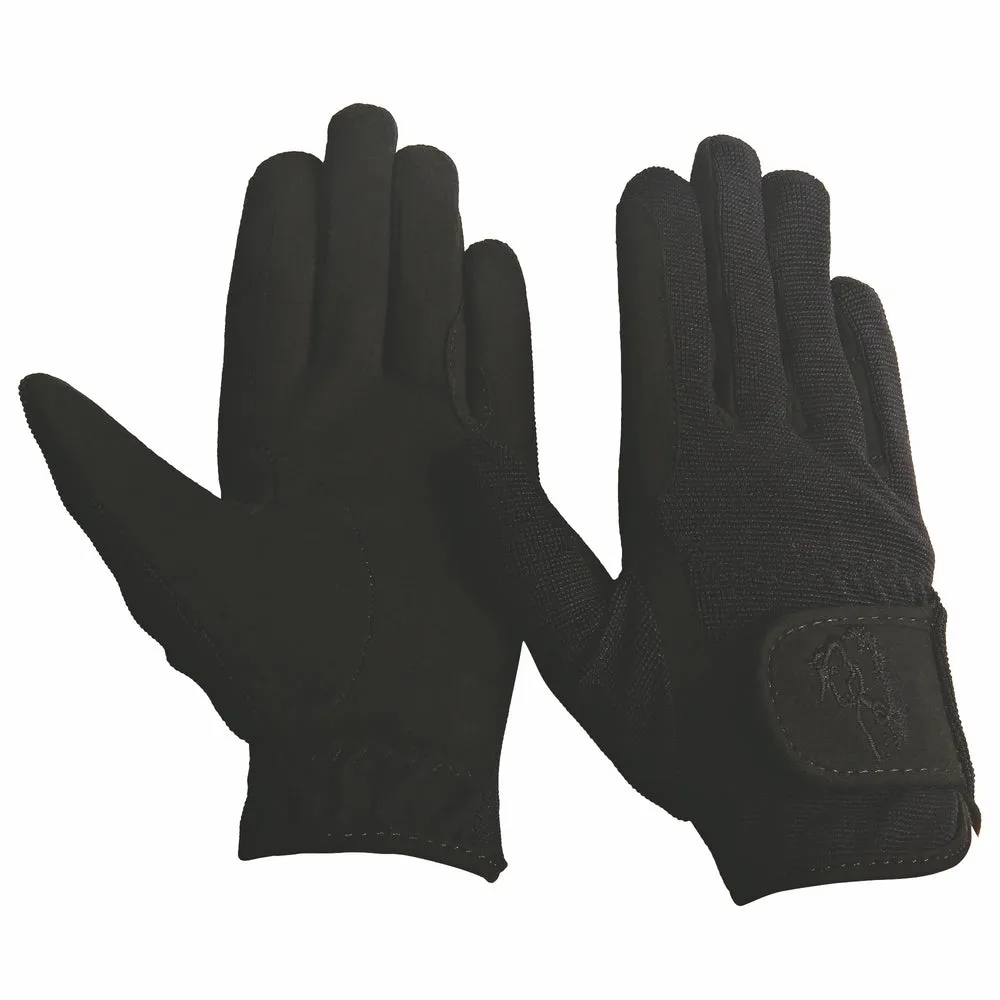 TuffRider Performance kinder rijhandschoenen framboos