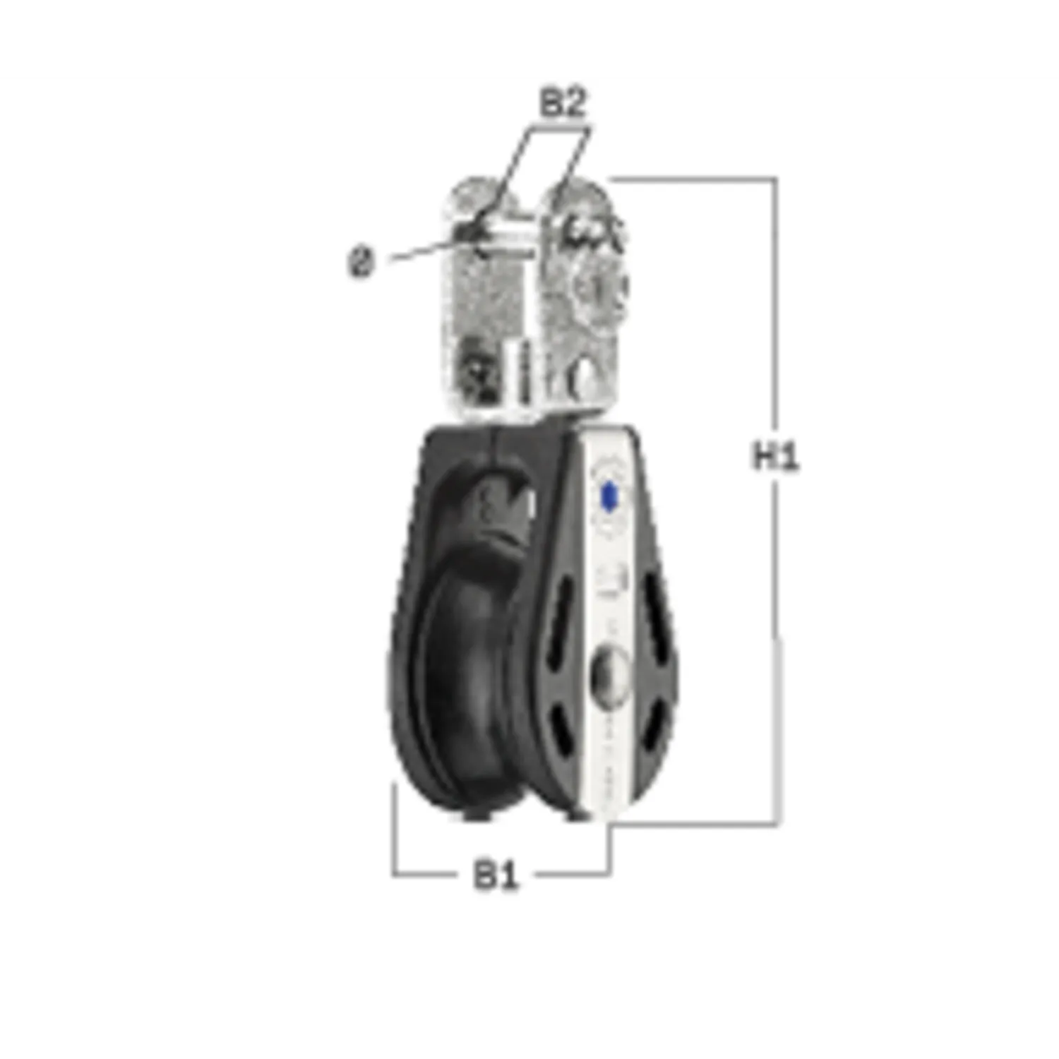 Herm Sprenger S-Block katrolblok 8 mm U-wartel