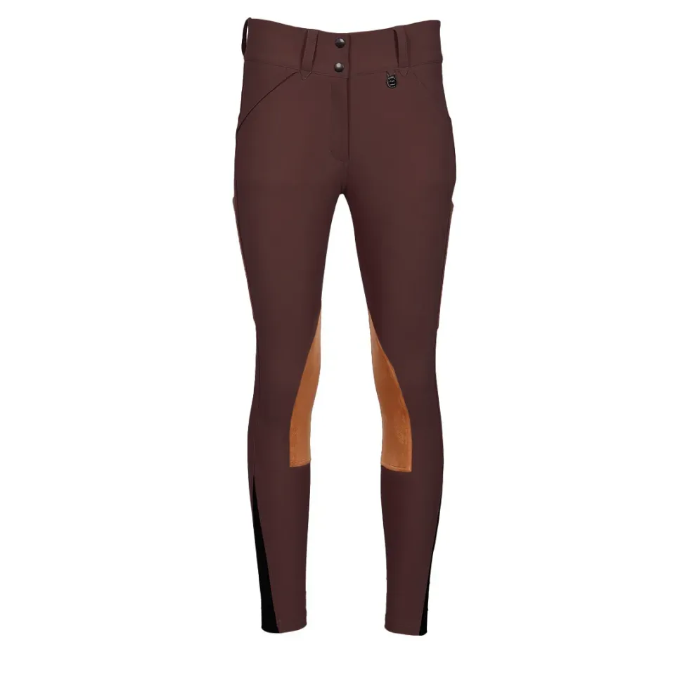 Dapplebay Sport rijbroek chocolade kniebezit compressie